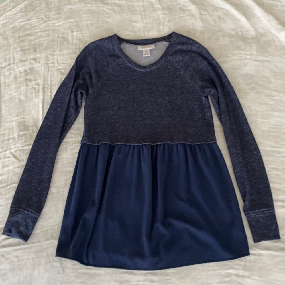 Motherhood Navy Long Sleeve Top